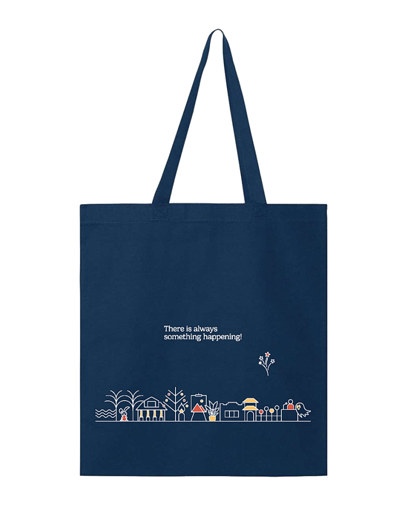 HONNA – There is Always Something Happening Tote (Navy)